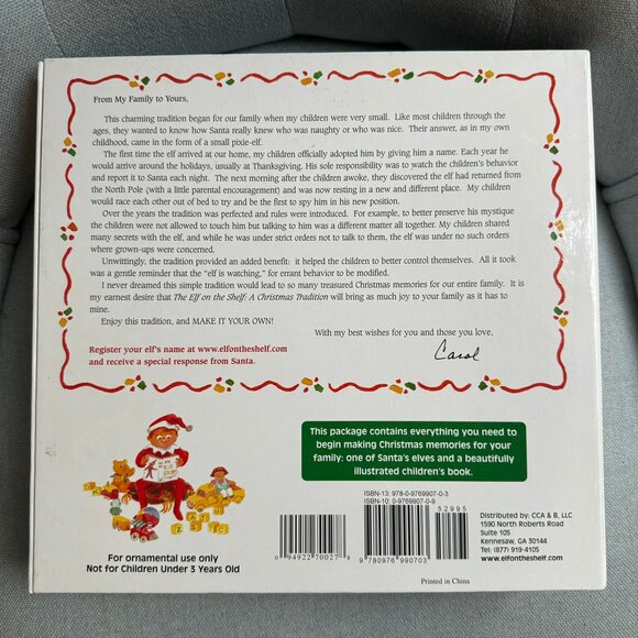 Elf on The Shelf A Christmas Tradition Blue-Eyed Boy Scout Elf & StoryBook - Picture 6 of 7